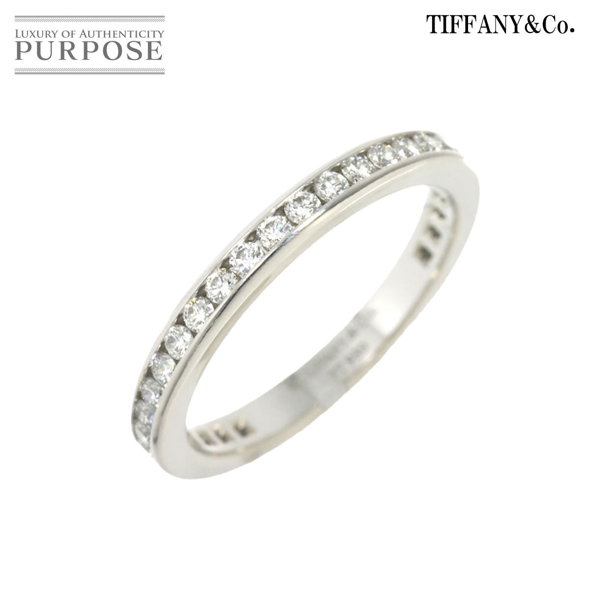 ティファニー TIFFANY&Co. フル サークル チャネル セッティング 6.5号 リング ダイヤ Pt プラチナ 指輪 Diamond Ring 90219708