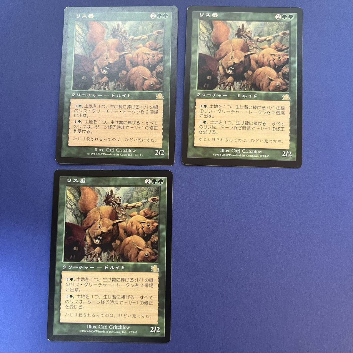 MTG/リス番/Squirrel Wrangler/日本語/3枚_画像1