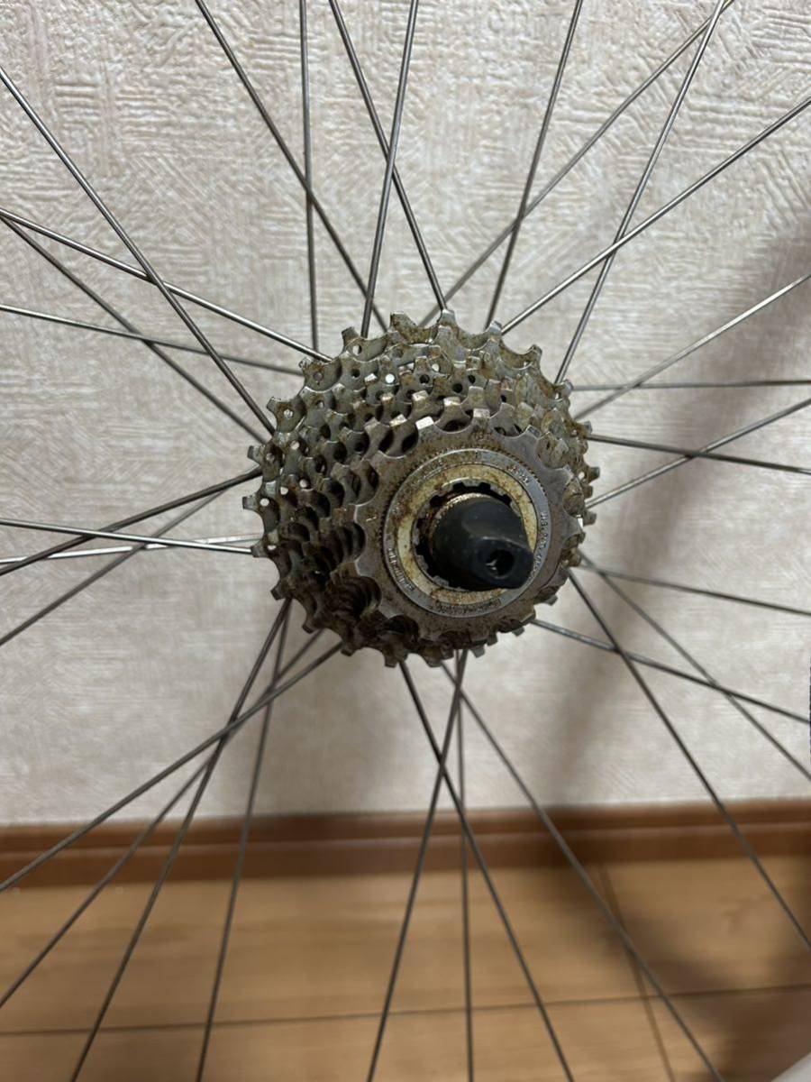 中古 ７００C用前後ホイール クリンチャー 9速 ARAYA RC-540 SHIMANO 105 タイヤ袋付き_画像2