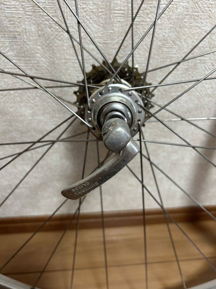 中古 ７００C用前後ホイール クリンチャー 9速 ARAYA RC-540 SHIMANO 105 タイヤ袋付き_画像8