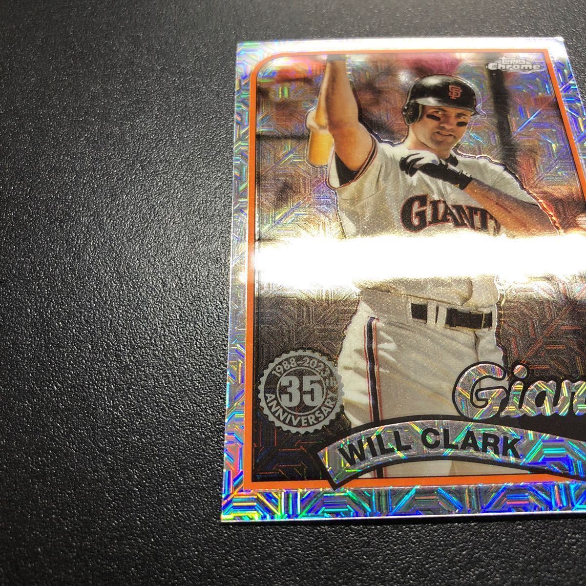 Will Clark 2024 Topps Series1 #T89C-47 Silver Pack Chrome Mojo Refractor Giants_画像4