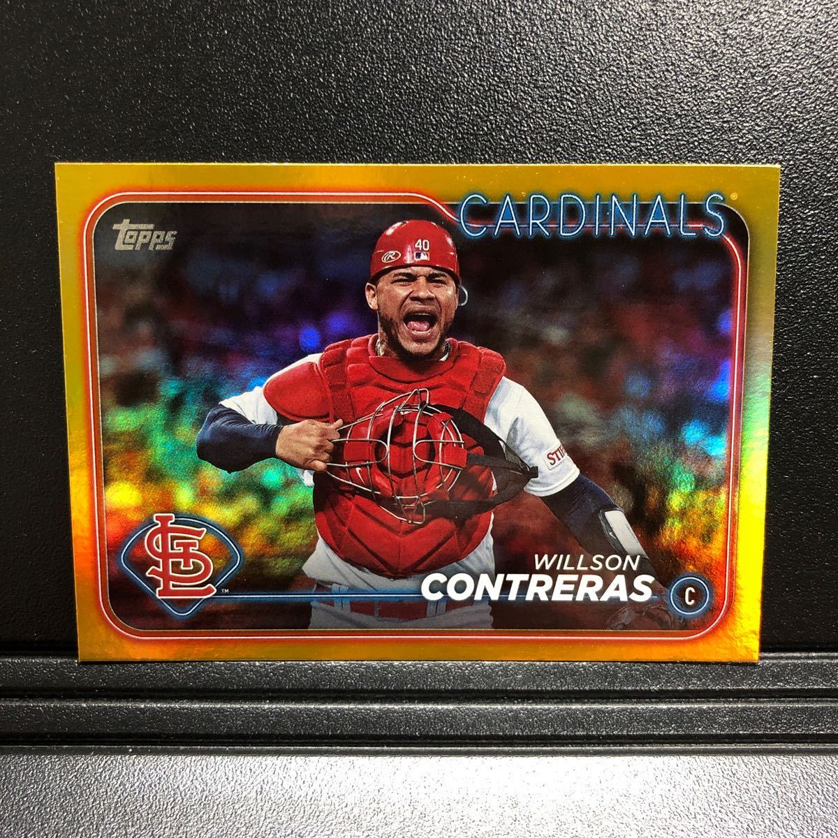 Willson Contreras 2024 Topps Series1 #296 Gold Foil Cardinals_画像1