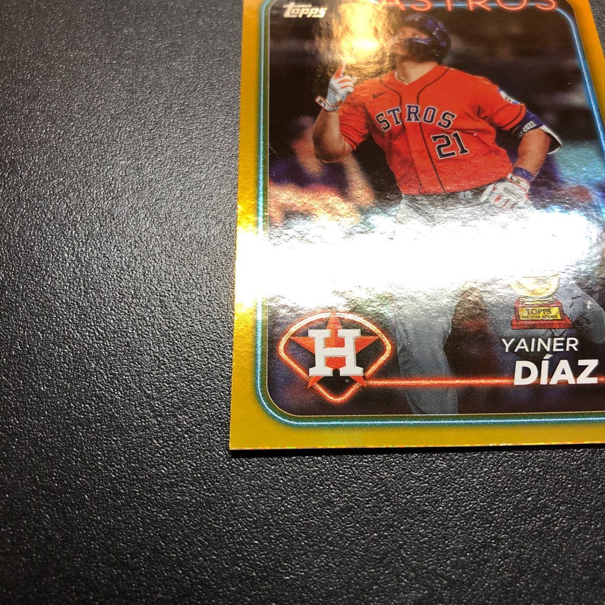 Yainer Diaz 2024 Topps Series1 #77 Rookie Gold Cup Gold Foil Astros_画像5