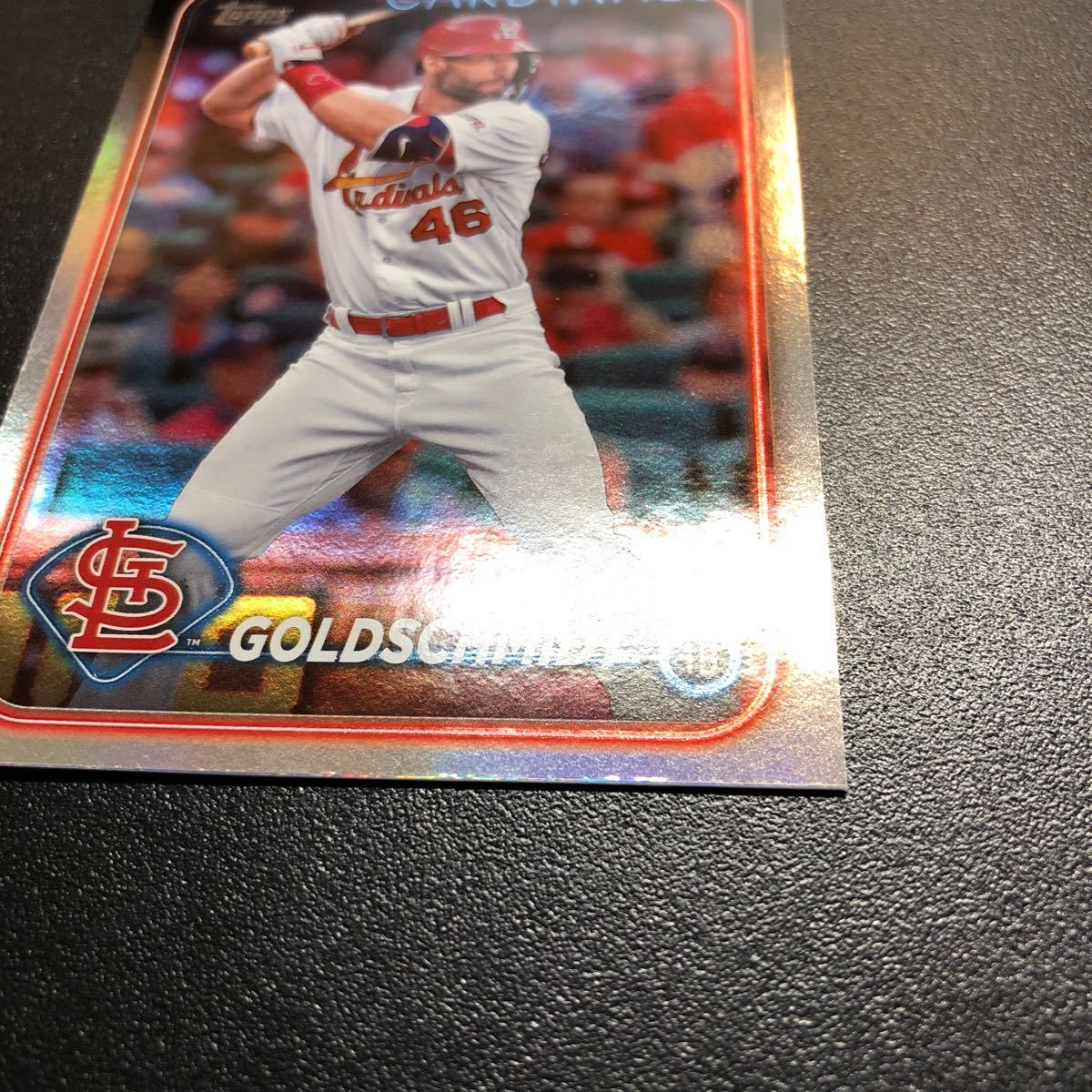 Paul Goldschmidt 2024 Topps Series1 #46 Rainbow Foil Cardinals_画像7