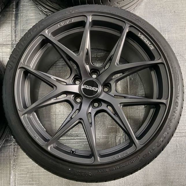 レイズ　ベルサス　VV21S マットスーパーガンメタ　19インチ タイヤホイール　245/35R19 RX-8_画像2