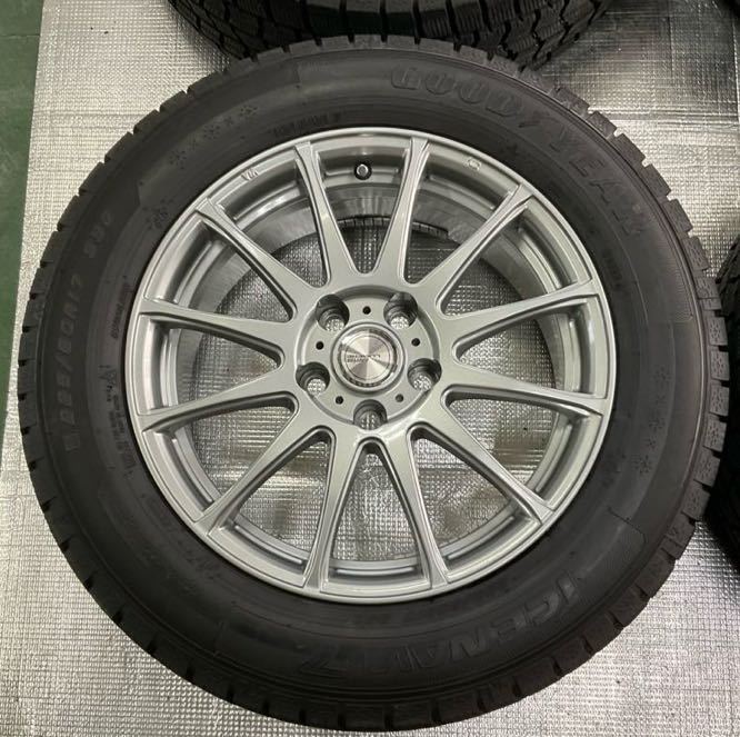 30ヴェルファイア　アルファード　アイスナビ7 225/60R17 17インチ 2020年式 スタッドレスタイヤホイール 4本 セット 中古品_画像3