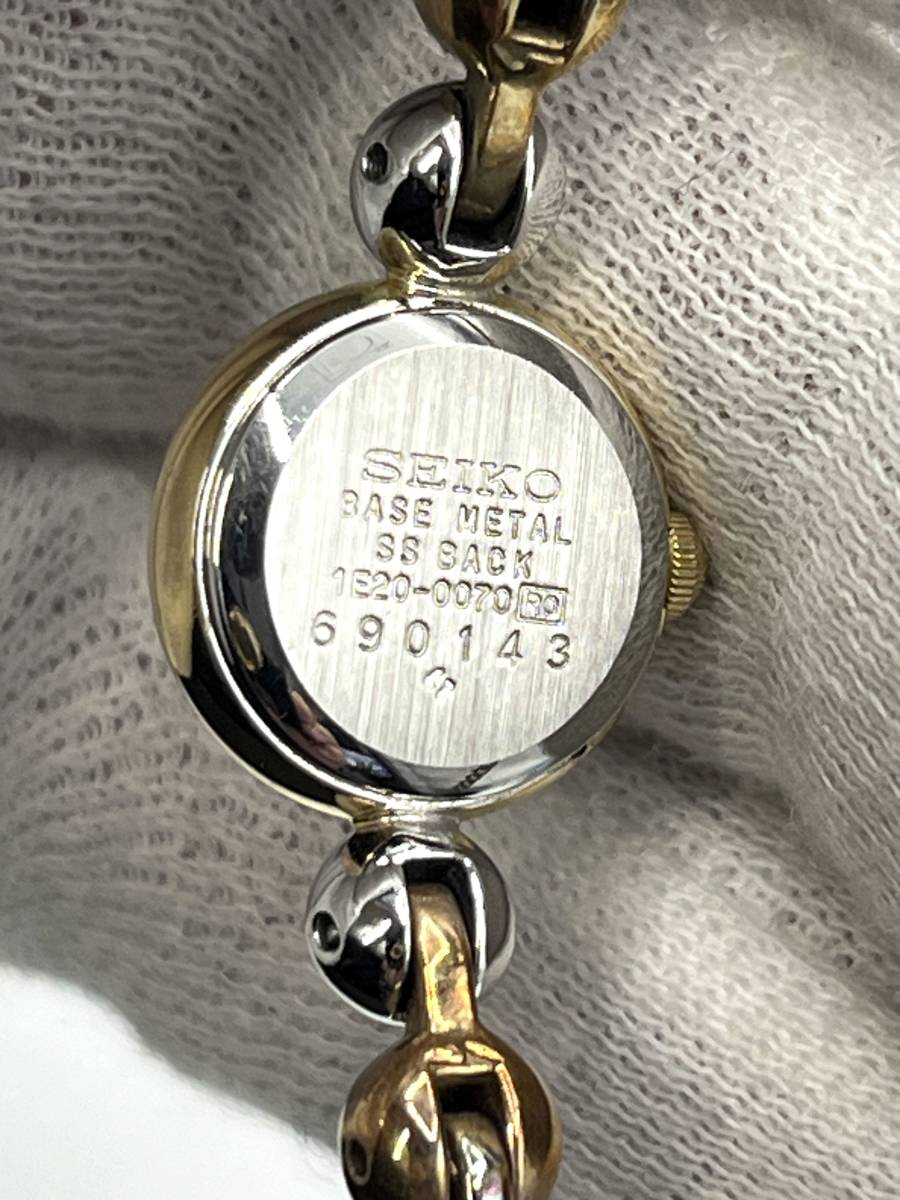電池切れ】SEIKO セイコー クォーツ 腕時計 ゴールド文字盤 電池切れ】SEIKO セイコー クォーツ 腕時計 ゴールド文字盤