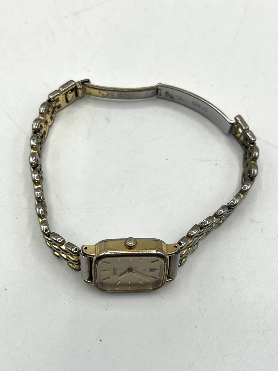 電池切れ】SEIKO セイコー クォーツ 腕時計 ゴールド文字盤 電池切れ】SEIKO セイコー クォーツ 腕時計 ゴールド文字盤