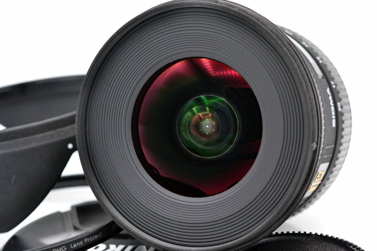 SIGMA 10-20mm 4-5.6 DC HSM ニコン用 DX フード付 超広角ズームレンズ