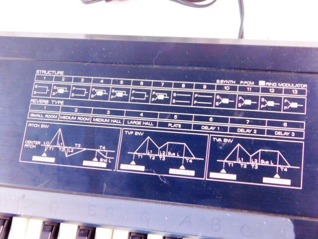Y205★Roland/D-10/シンセサイザー/61鍵/ローランド/ MULTI TIMBRAL LINER SYNTHESIZER/キーボード/ジャンク/送料1420円〜_画像7