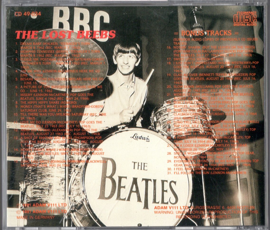 CD【THE LOST BEEB'S（Germany 1991年）】Beatles ビートルズ_画像2