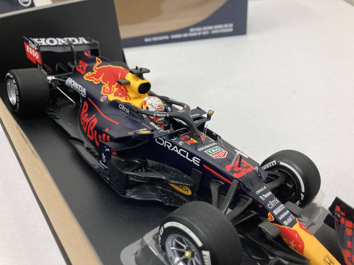 S076[08]S11(ミニカー模型) 美品 MINICHAMPS/ミニチャンプス RedBullレーシングホンダ RB16B 1/18スケール 2/20出品_画像8