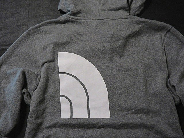 本物正規◆ノースフェイス◆スウェットパーカー BRAND PROUD■M■グレー MEDIUM GREY / WHITE■新品/アメリカ限定■GAZ/裏地起毛_画像4