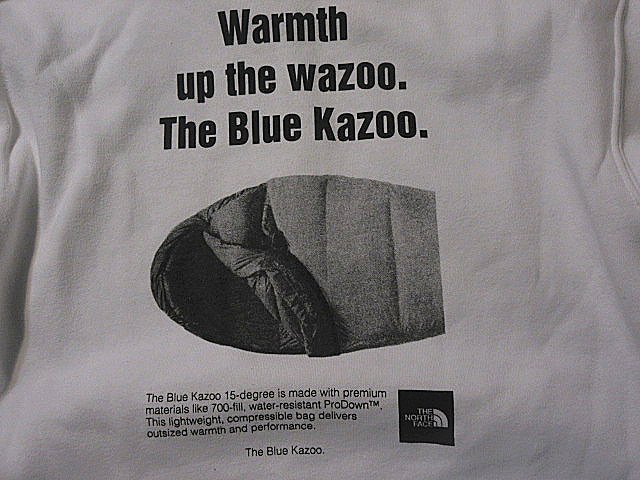 本物訳有◆ノースフェイス◆スウェットパーカー BRAND PROUD Kazoo■L■白■新品/アメリカ限定■LA9/裏地起毛_画像7