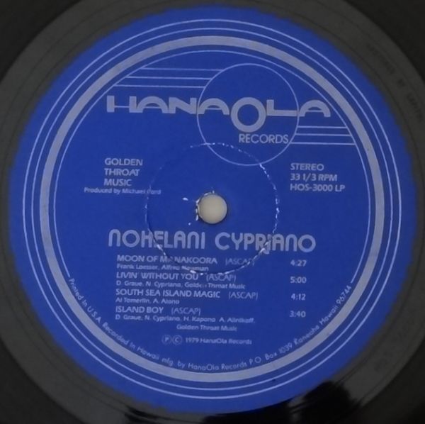 NOHELANI / Nohelani Cypriano ノヘラニ・シプリアーノ / '1979 HanaOla Records / Hawaii Funk Soul_画像7