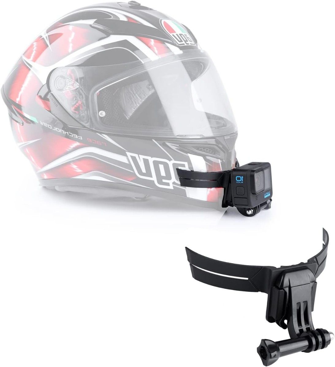 GoPro用 オートバイヘルメット顎マウント ヘルメットチンホルダー ゴープロ