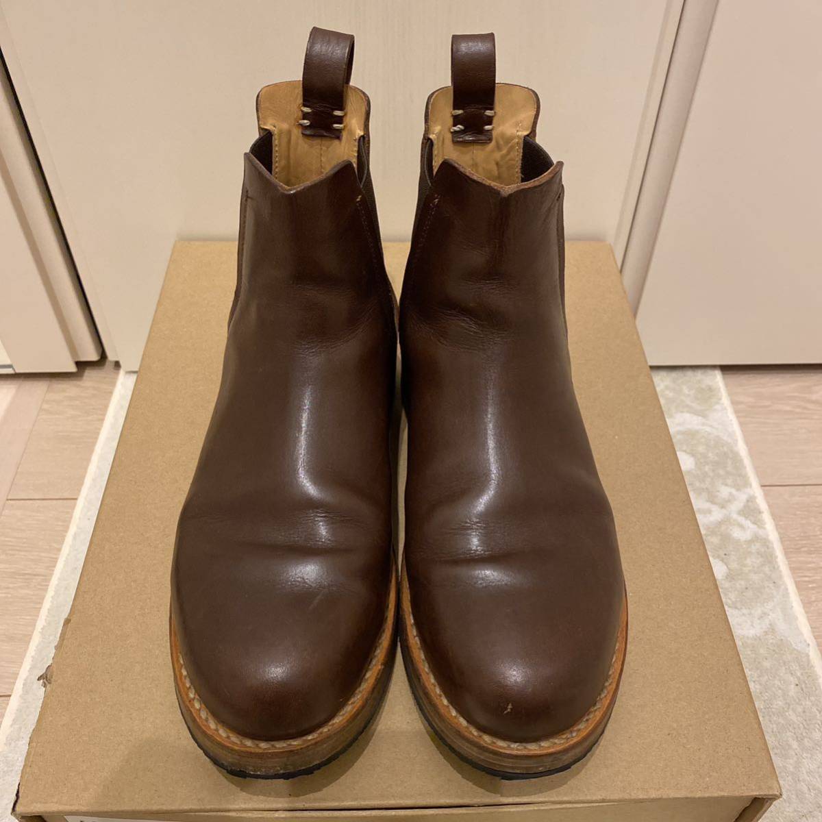 定価99,000円FEIT Chelsea Boots チェルシーブーツ 41 サイドゴアブーツ ファイト rolling dub trio red wing ローリングダブトリオ 好きに_画像2