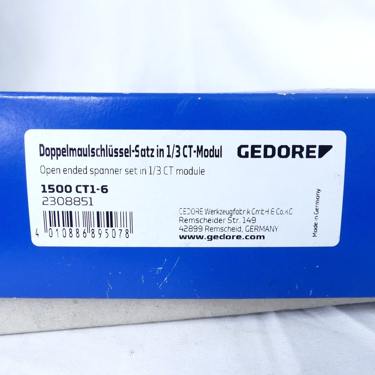 ゲドレー GEDORE 両口スパナ 1500 CT1-6 ハンドツール 10本セット 未使用品 /2402C_画像8