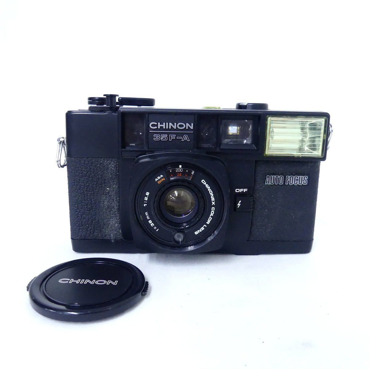 CHINON チノン 35F-A AUTO FOCUS フィルムカメラ コンパクトカメラ 単3電池使用 空シャッターOK USED /2402Cの画像1