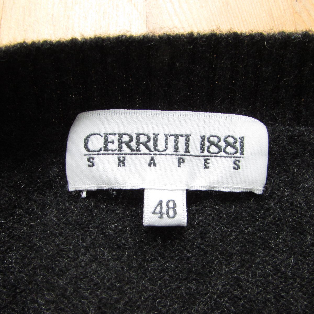 【1円～】CERRUTI 1881 チェルッティ ニットベスト 羊毛 カシミヤ サイズ48 メンズ USED /2402D_画像3