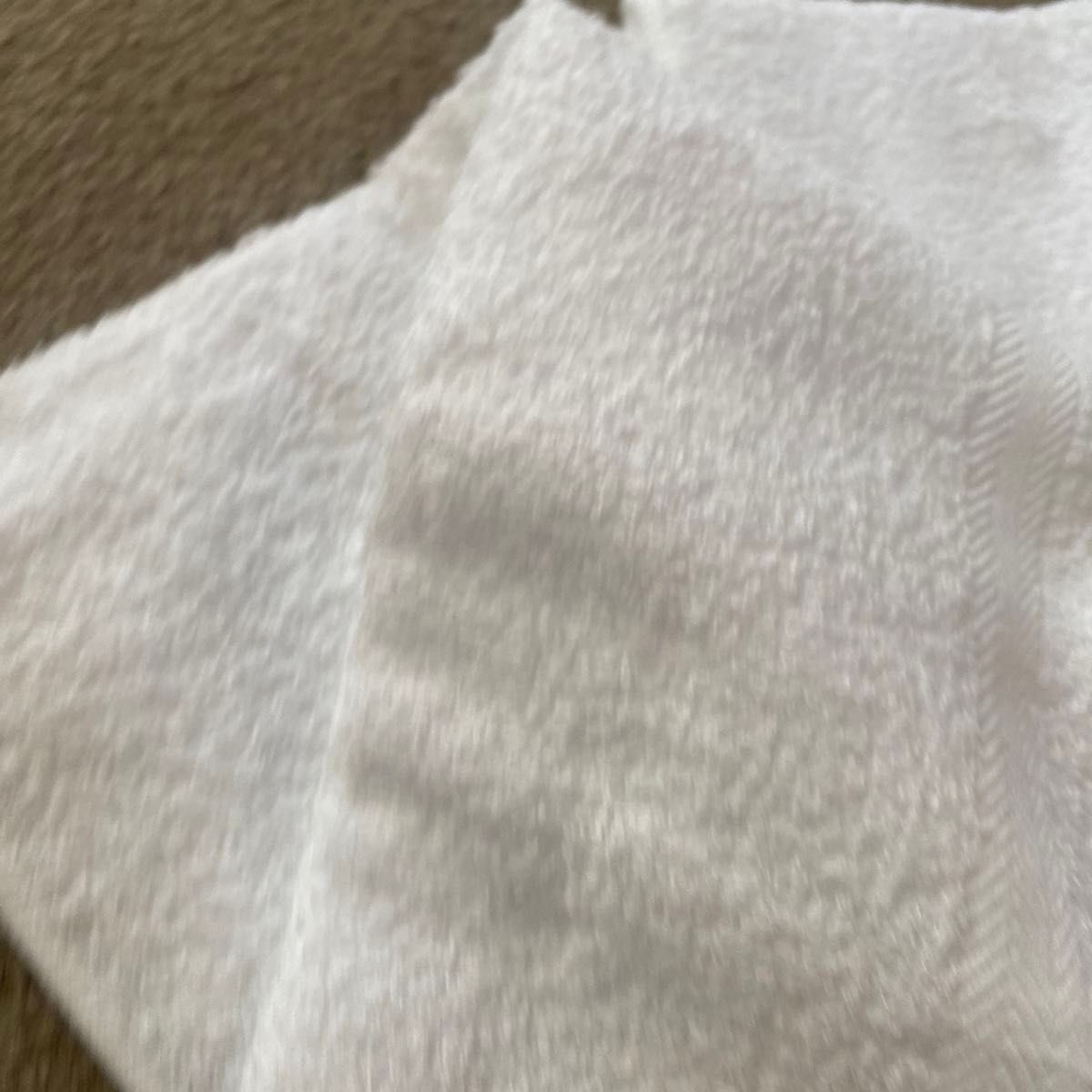 4枚　まっ白　タオル　フクロウ印　ハンドタオル　白　　雑巾　ハンドメイド
