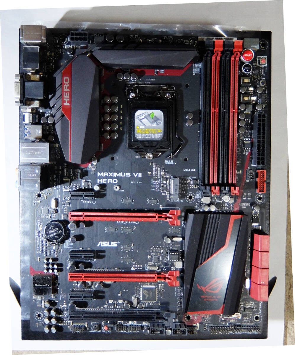 ASUS MAXIMUS Ⅶ HERO Z170 Socket 1150 元箱あり 動作確認済 現状 中古品_画像1