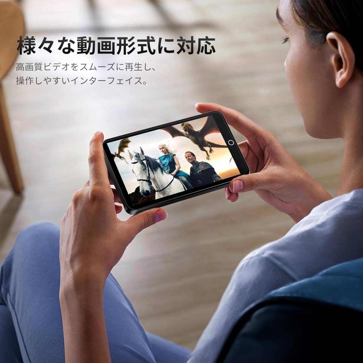 MP3プレーヤー 4インチ 4core WiFi Bluetooth 搭載 音楽検索可能 Mp4 動画再生 1080P 日本語キーボード対応 2000mAhバッテリー _画像5