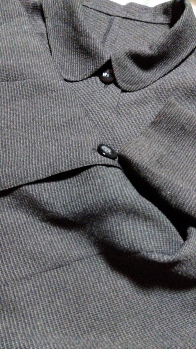 日本製　ブラウスジャケット　前開きボタン　長袖　Lサイズ
