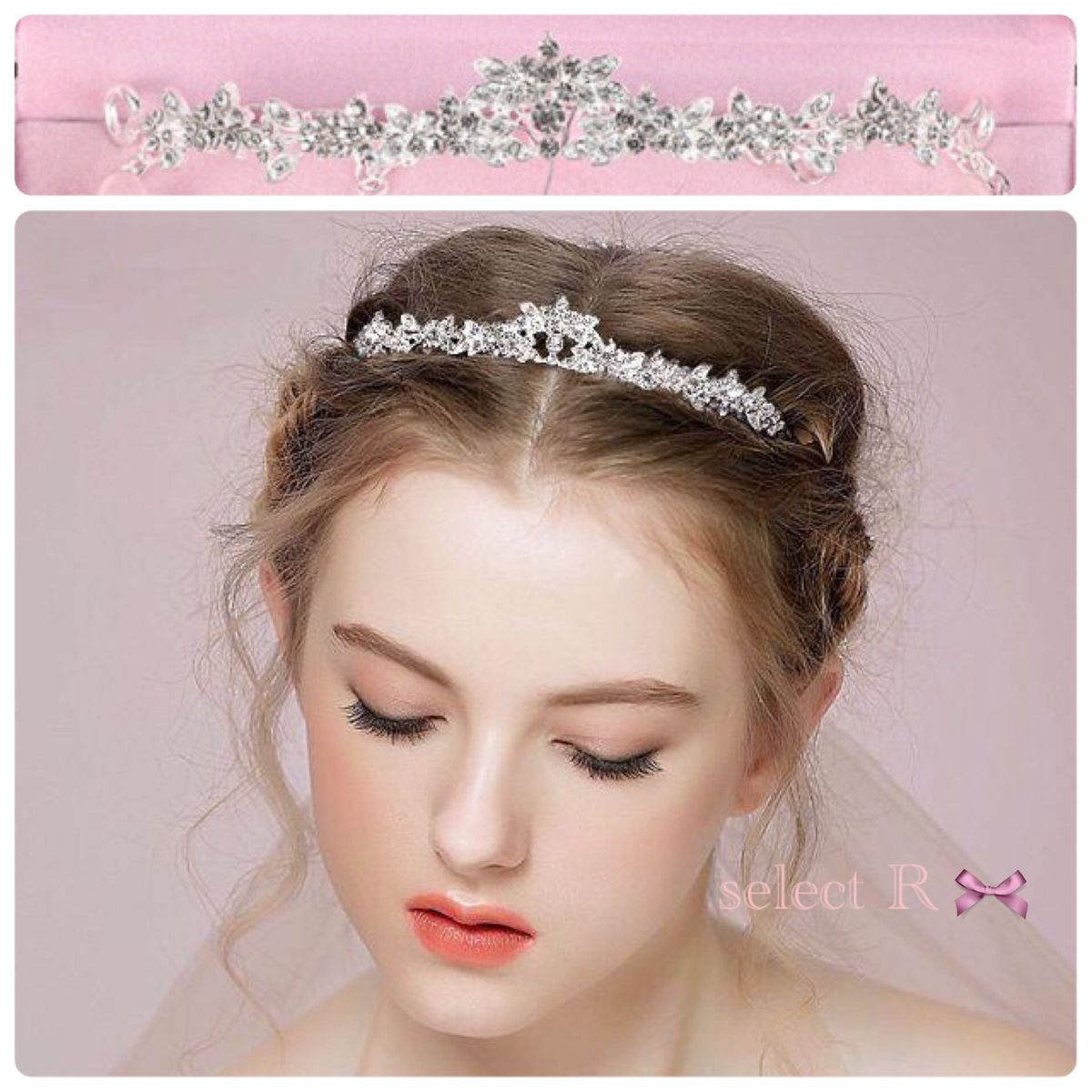 新品 ブライダル ウェディング アクセサリー ティアラ 結婚式 高品質 キラキラ ヘアアクセサリー ヘッドドレス 髪飾り 花嫁