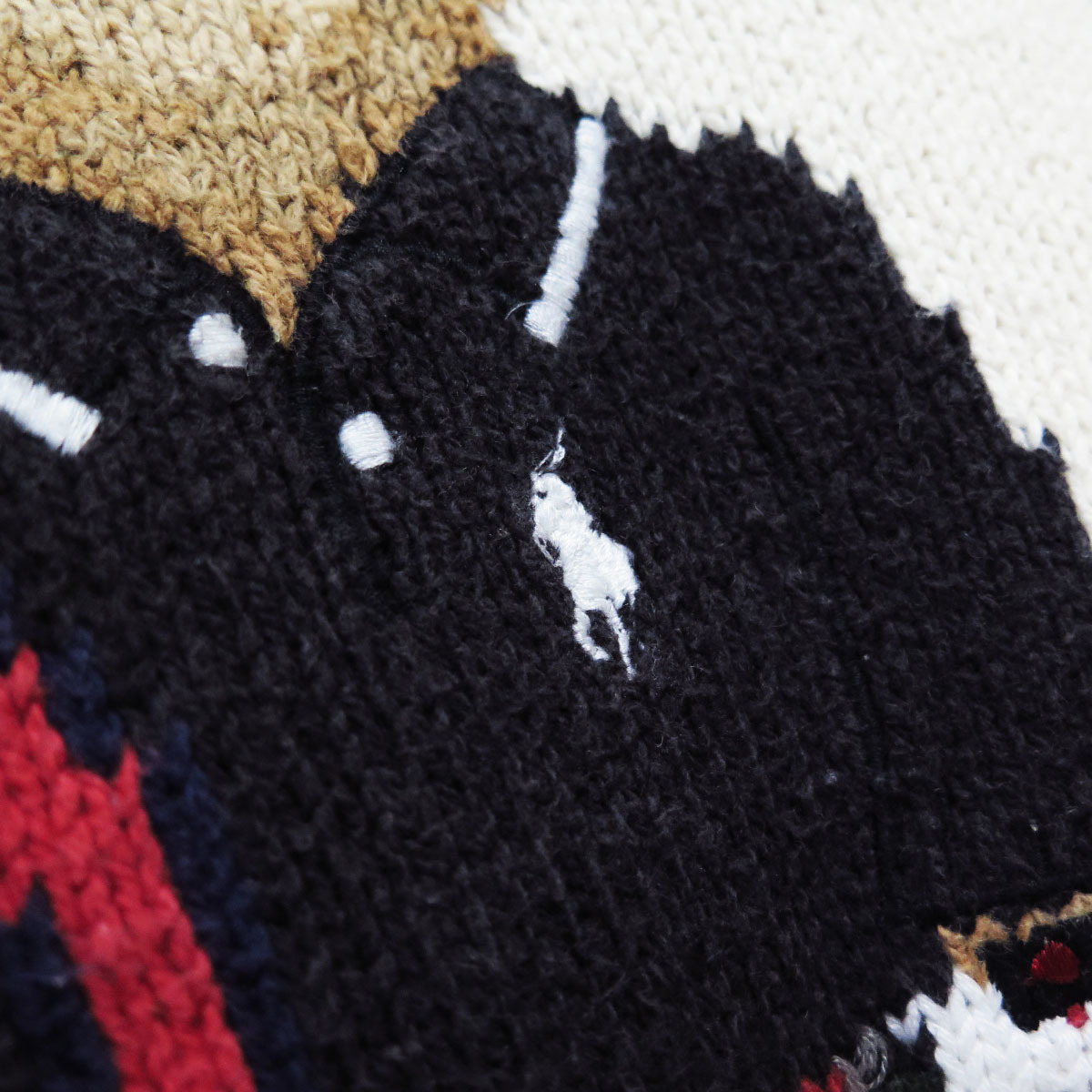Ralph Lauren Polo Bear Knit Sweater Vintage ラルフローレン ポロベアー ニット セーター ビンテージ キッズ レディースにも_画像5