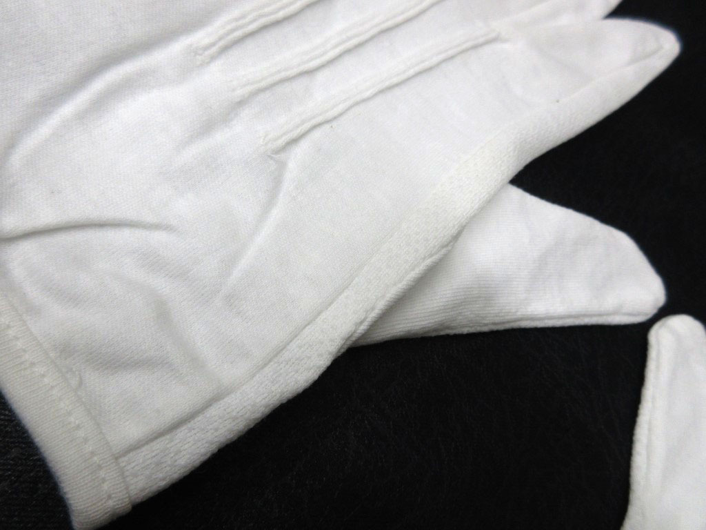 0D48SG1 [訳あり] 白手袋 [S] 48雙 【イボ付き】業(yè)務(wù)?フォーマル?禮裝?マーチバンド等 コットン [長期保管] 未使用品 売り切り