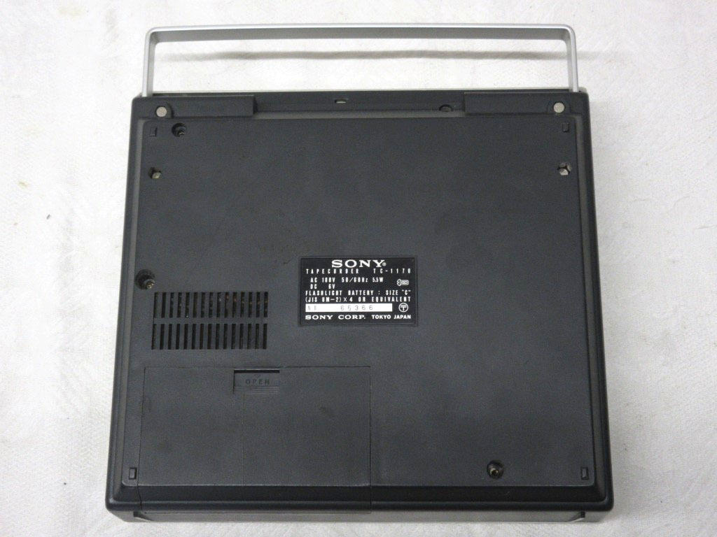 02TK164 当時物 SONY ソニー テープレコーダー [TC-1170] ジャンク 部品取りなどに 売り切りの画像7