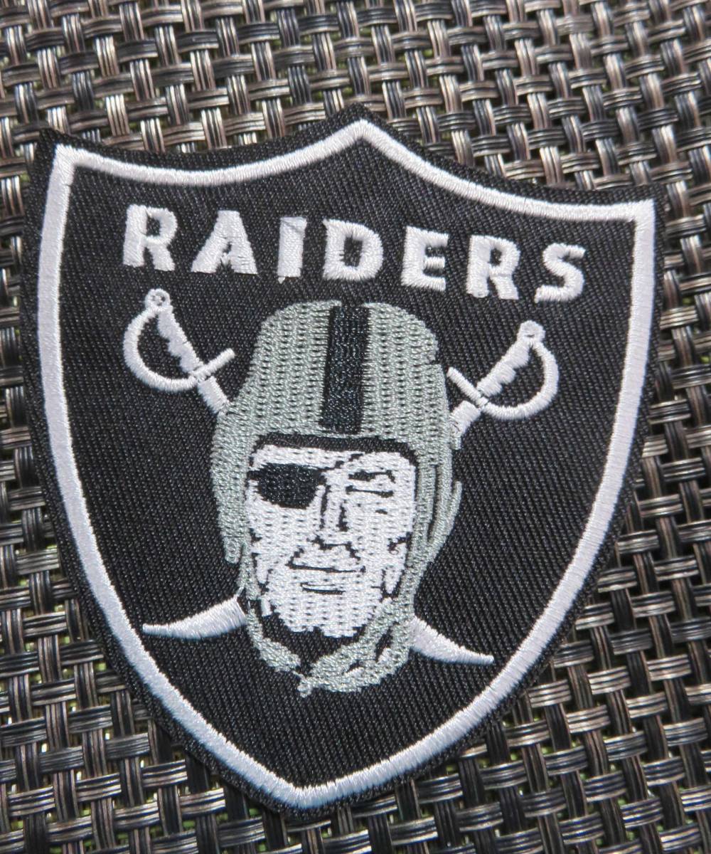 LR* black * new goods las Vegas * Raider sLas Vegas Raiders embroidery badge * american football American football America supporter US ultra elegant 