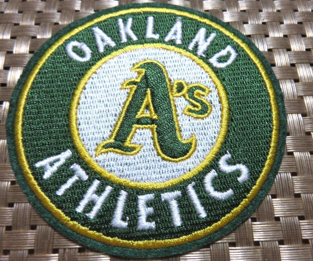 緑黄As■円型◆新品MLBオークランド・アスレチックス Oakland Athletics野球ベースボール刺繍ワッペン■メジャーリーグ◆アメリカ◆衣服DIY_画像5