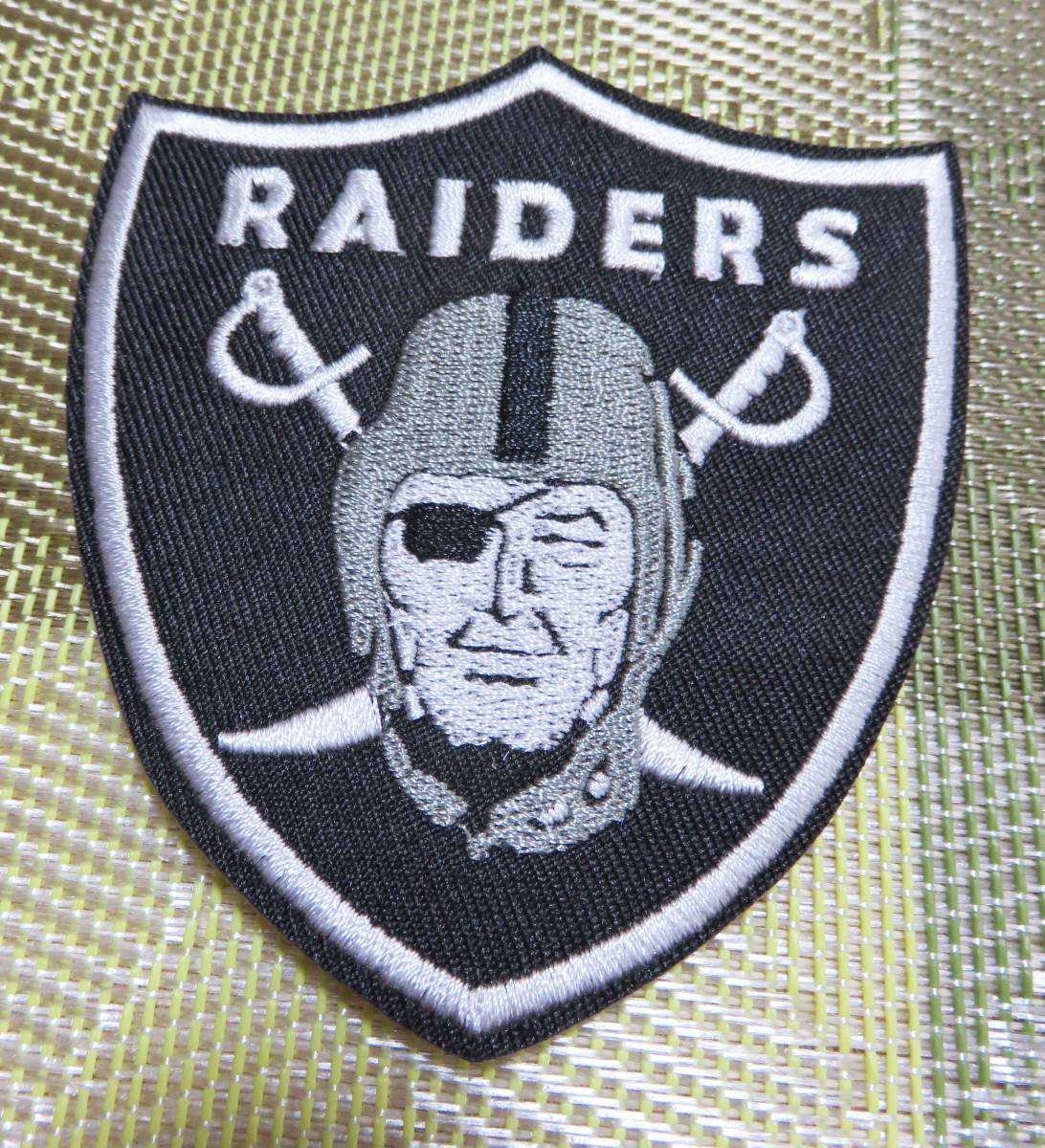 LR* black * new goods las Vegas * Raider sLas Vegas Raiders embroidery badge * american football American football America supporter US ultra elegant 