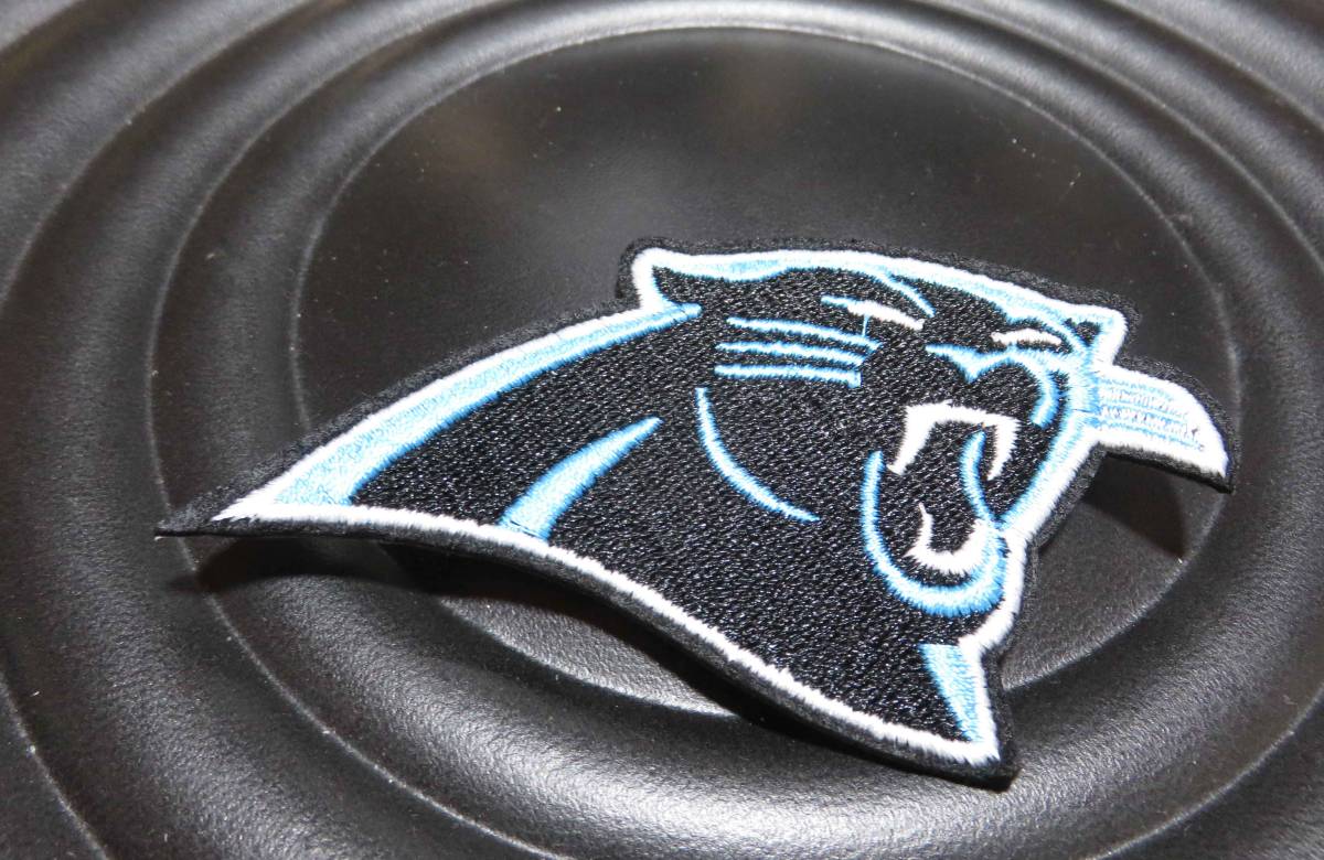 黒空 黒豹◆新品NFLカロライナ・パンサーズ  Carolina Panthers刺繍ワッペン◆アメリカ スポーツ◎アメフト アメリカンフットボールの画像3