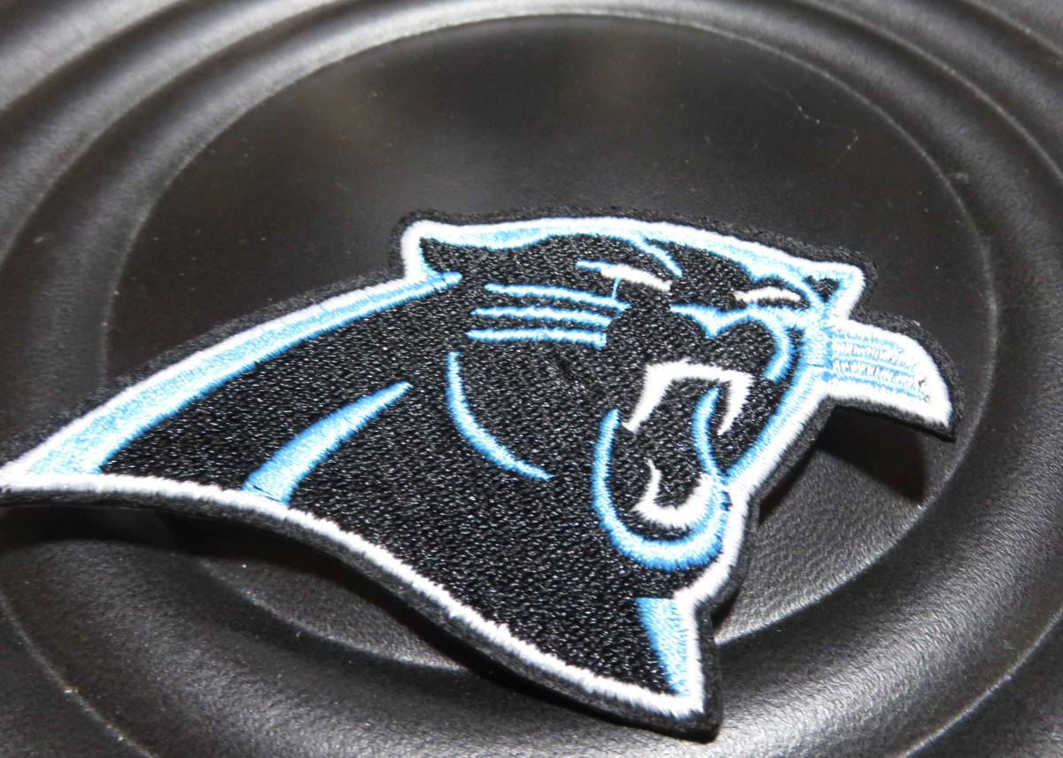 黒空 黒豹◆新品NFLカロライナ・パンサーズ  Carolina Panthers刺繍ワッペン◆アメリカ スポーツ◎アメフト アメリカンフットボールの画像2