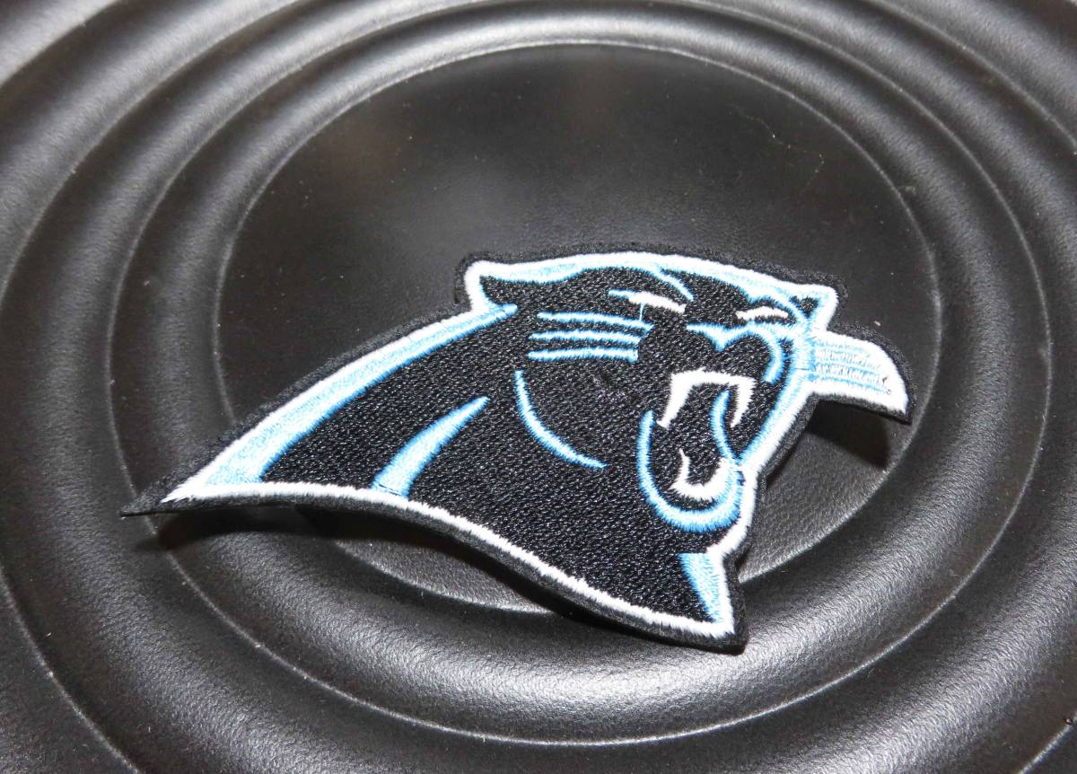 黒空 黒豹◆新品NFLカロライナ・パンサーズ  Carolina Panthers刺繍ワッペン◆アメリカ スポーツ◎アメフト アメリカンフットボールの画像1