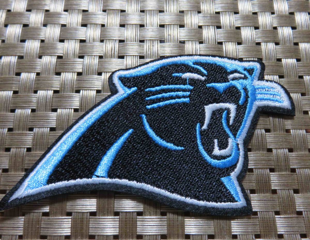 黒空 黒豹◆新品NFLカロライナ・パンサーズ  Carolina Panthers刺繍ワッペン◆アメリカ スポーツ◎アメフト アメリカンフットボールの画像6