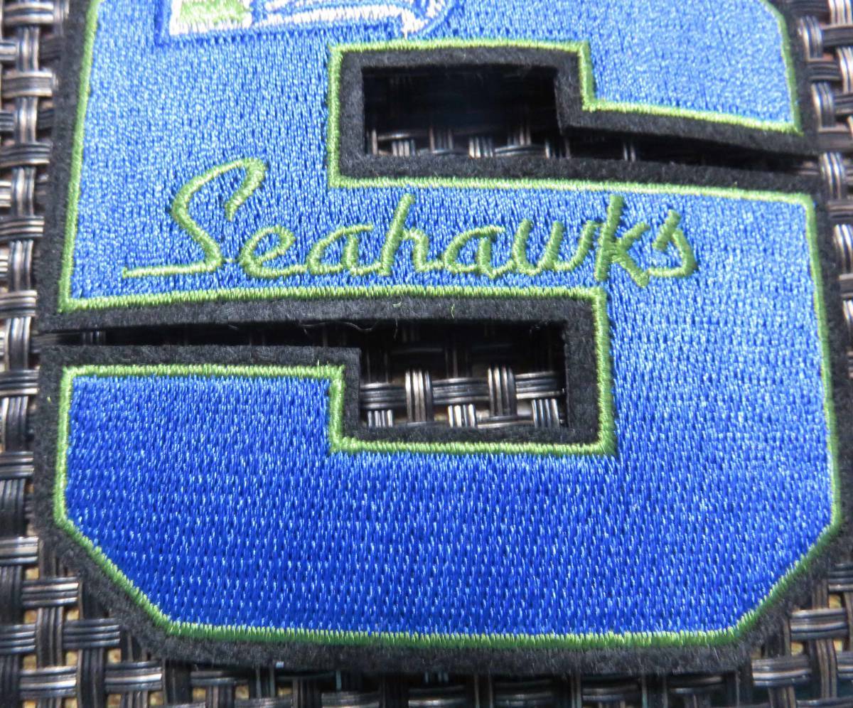 『青緑Sデカロゴ』◆激渋NFL シアトル・シーホークス Seattle Seahawks 刺繍ワッペン◎アメフト アメリカンフットボール◆■衣類・洋服DIY_画像7