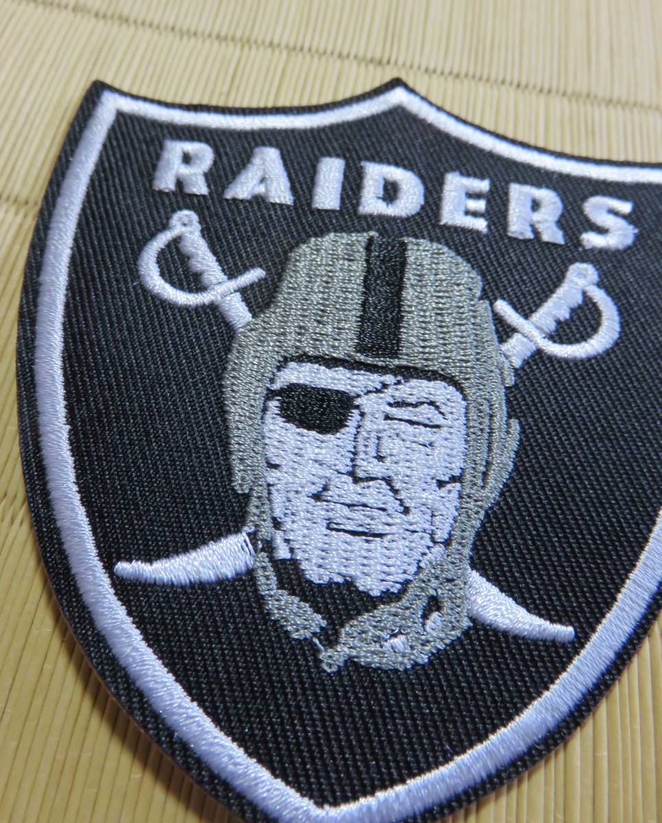 LR* black * new goods las Vegas * Raider sLas Vegas Raiders embroidery badge * american football American football America supporter US ultra elegant 