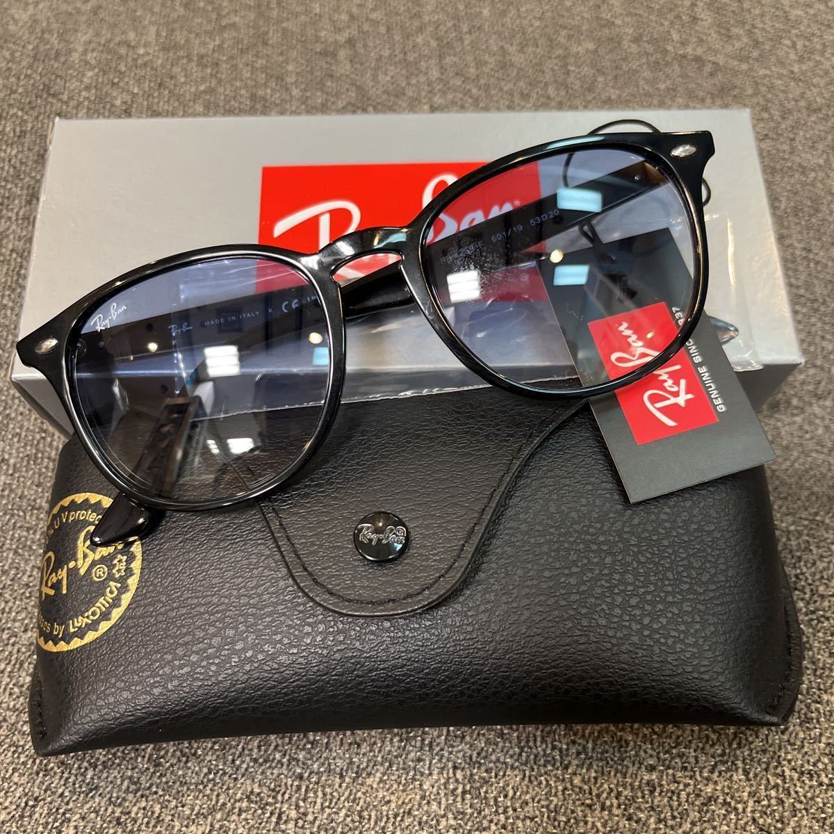 正規品　RayBan レイバン　サングラス　RB4259F 601/19 53 ブラック/ライトブルーグラデーション 正規品 アジアフィット　ケース黒_画像1