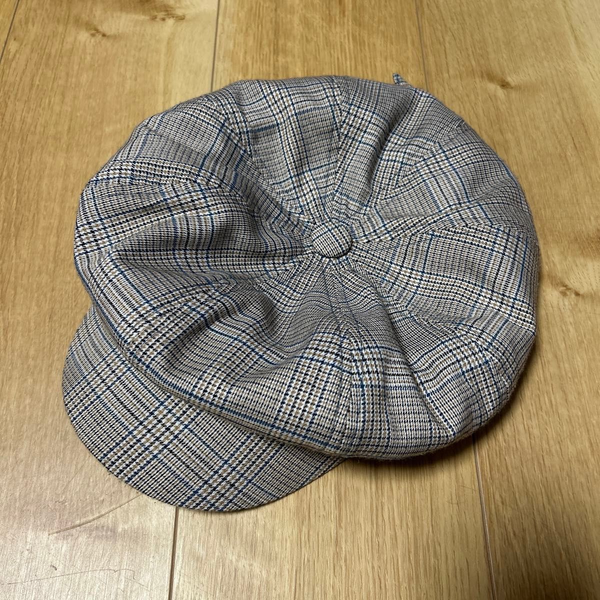 帽子　キャスケット　チェック　韓国ファッション　ビンテージ　ヴィンテージ　y2kファッション　リボン