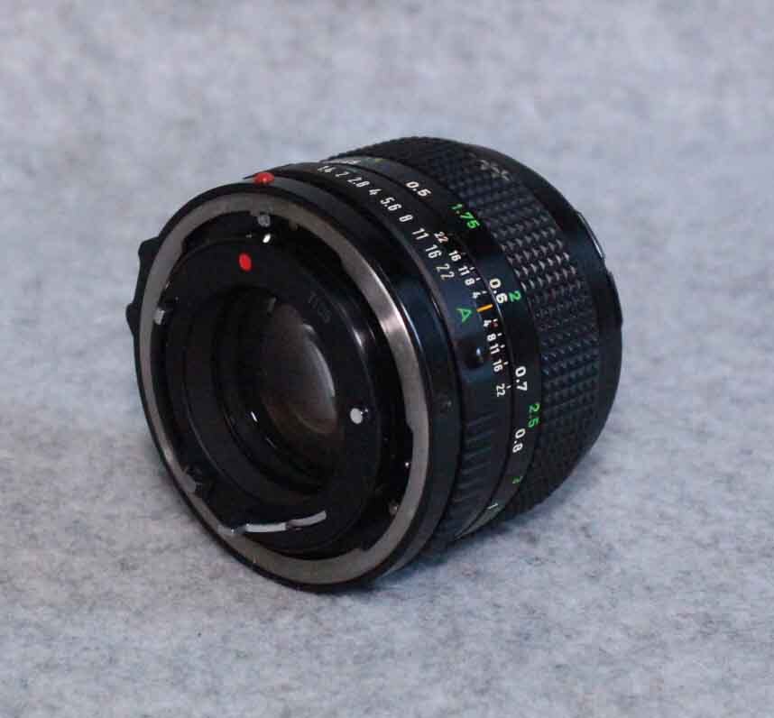 [is181]キャノン　レンズ FD 50mm f1.4　canon FD LENS 大口径　標準レンズ 単焦点_画像2