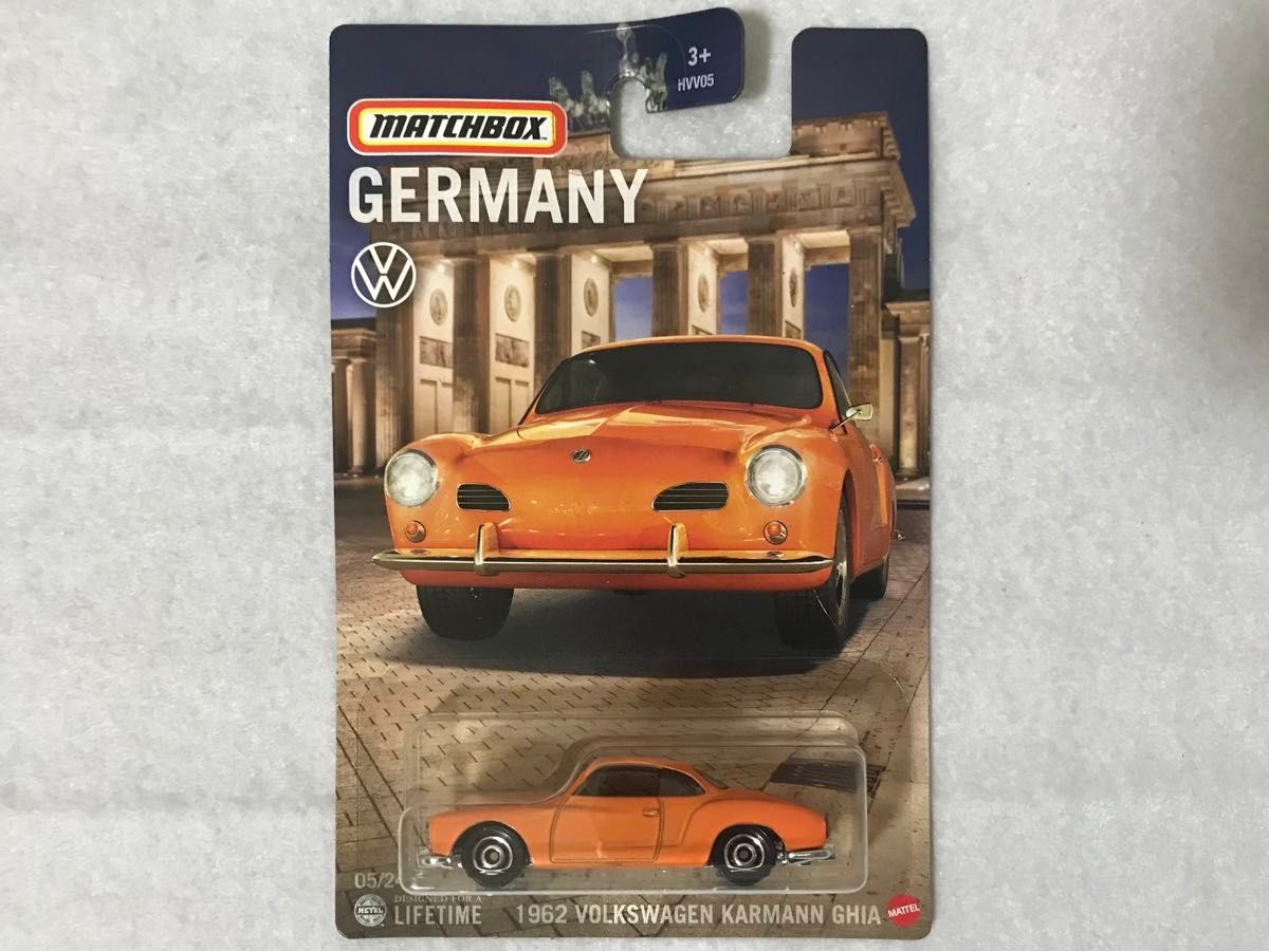 マッチボックス 1962 VOLKSWAGEN KARMANN GHIA 橙 MATCHBOX フォルクスワーゲン カルマンギア