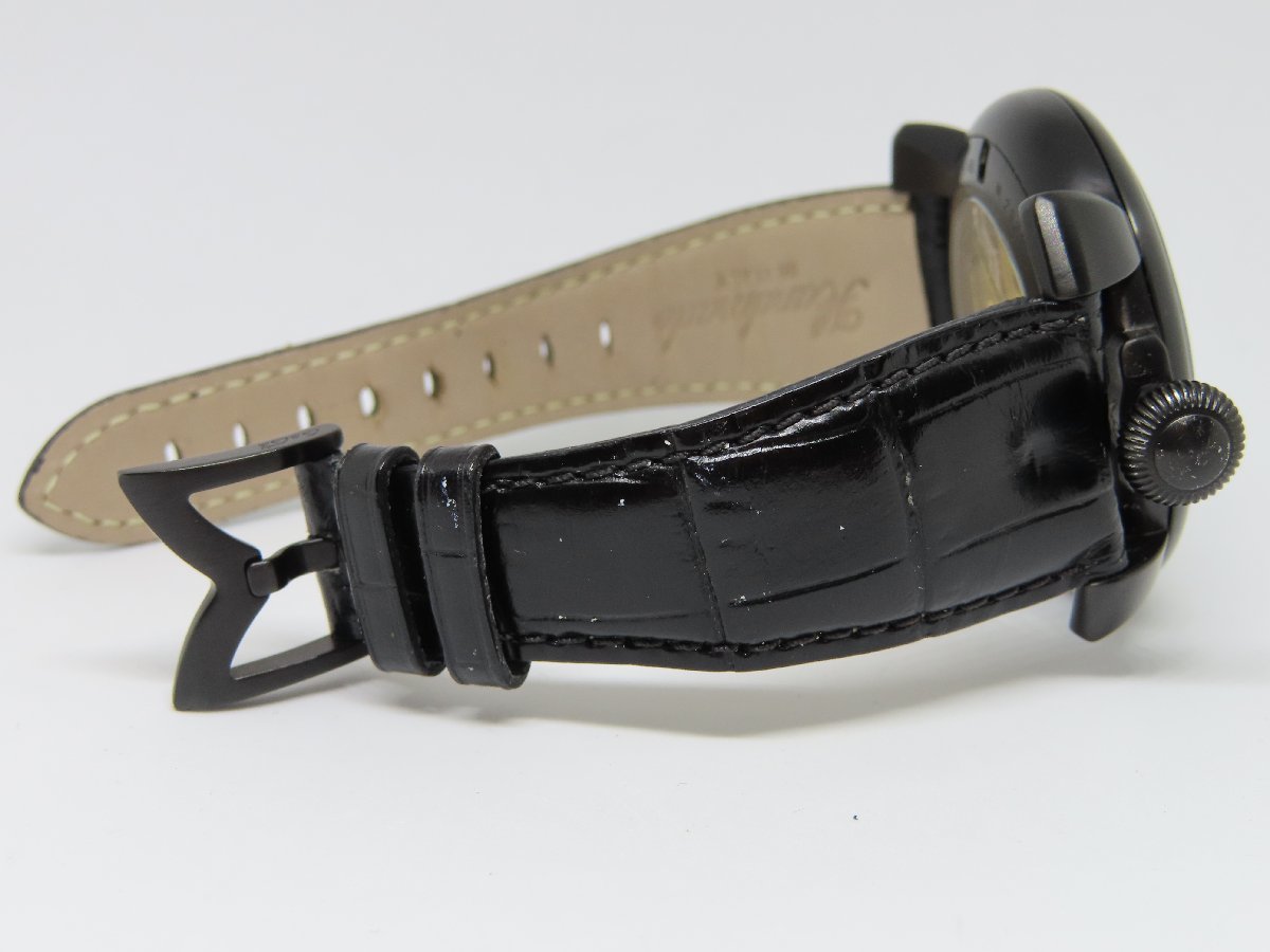 【美品】ガガミラノ マヌアーレ 48mm 5012.02S 手巻き メンズ腕時計の画像4