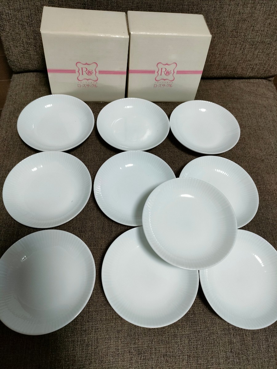 ☆【ローズサークル】高島屋☆小皿☆10枚セット☆新品【227】_画像1