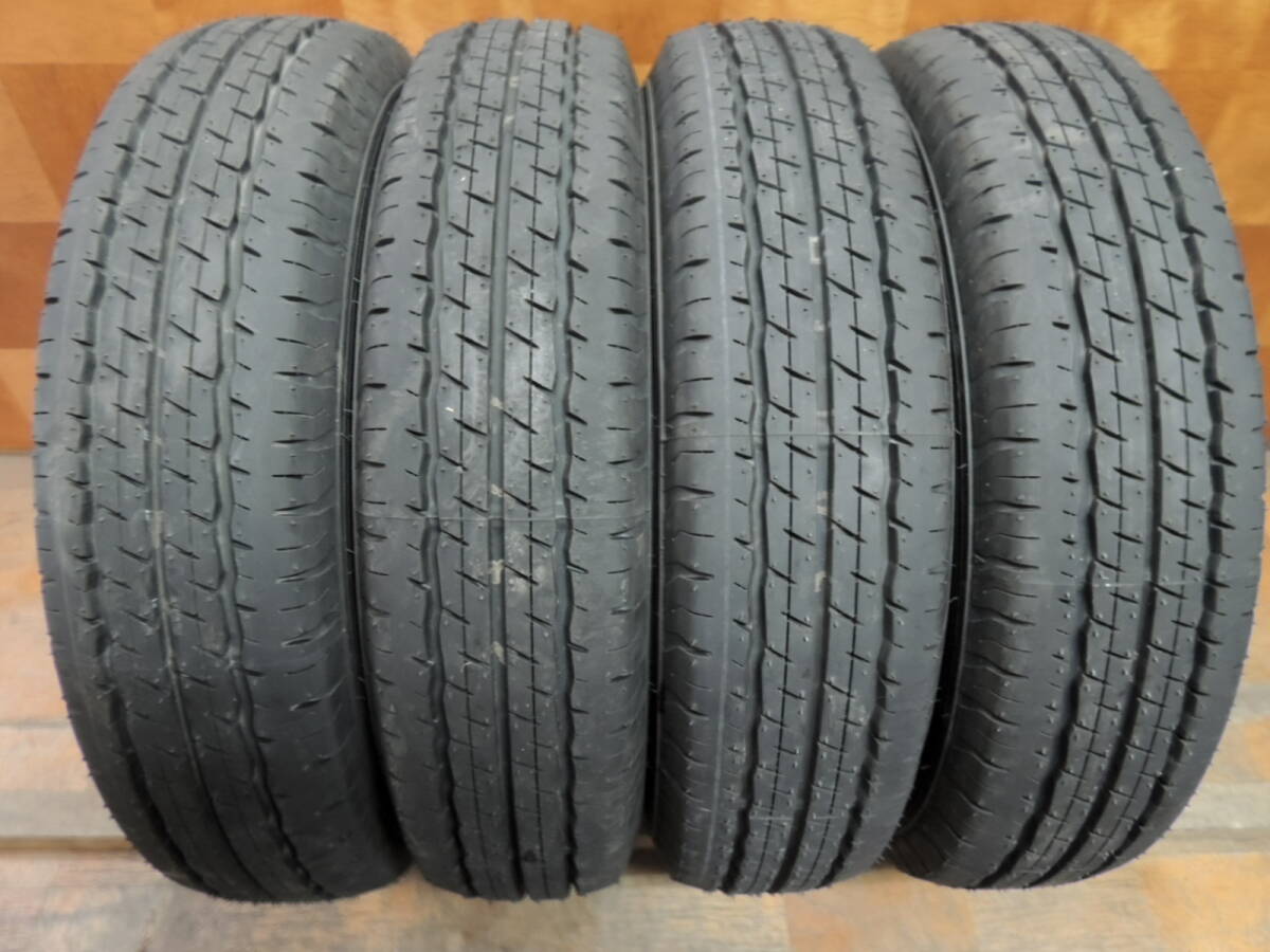 E171 155/80R14 88/86 N LT ダンロップ SP175L 4本　イボあり 2022年製造_画像1