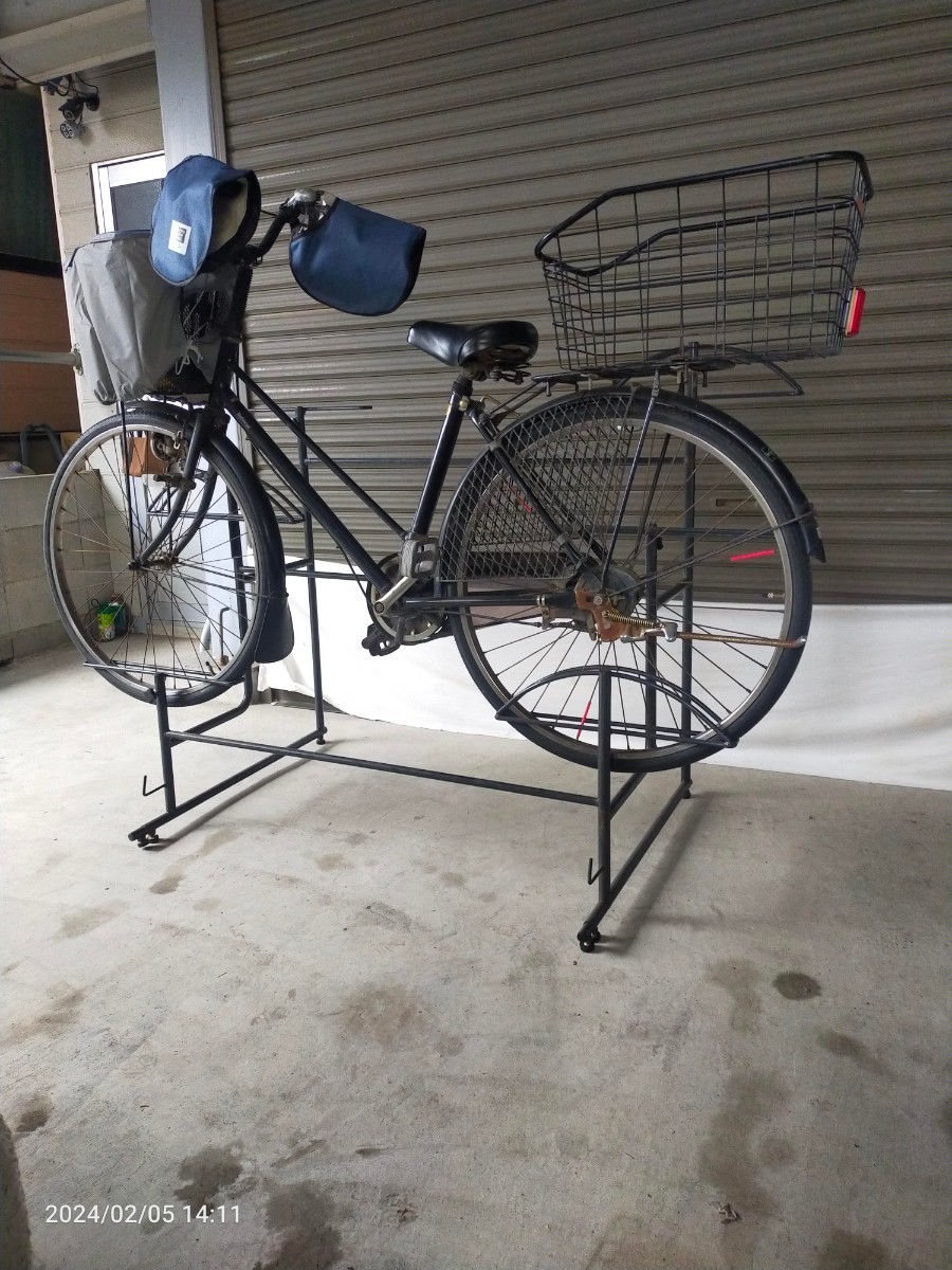 サイクルラック　自転車ラック　スタンド　自転車　保管　陳列棚　3台　分解可能　/画像の自転車は使用見本です_画像2