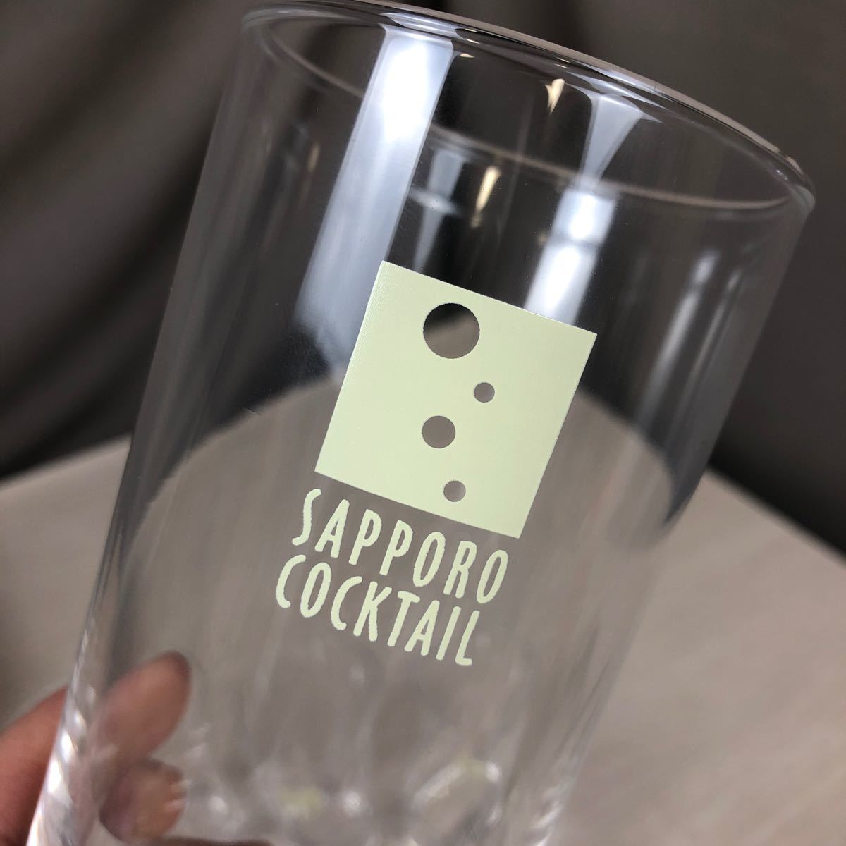 KT347] Sapporo 360 type cocktail tumbler ③ 6 piece glass gala spade 